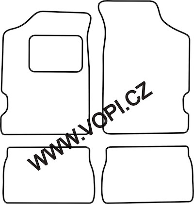 Autokoberce Citroen Saxo 08/2000 - 2003 Royalfit (822)